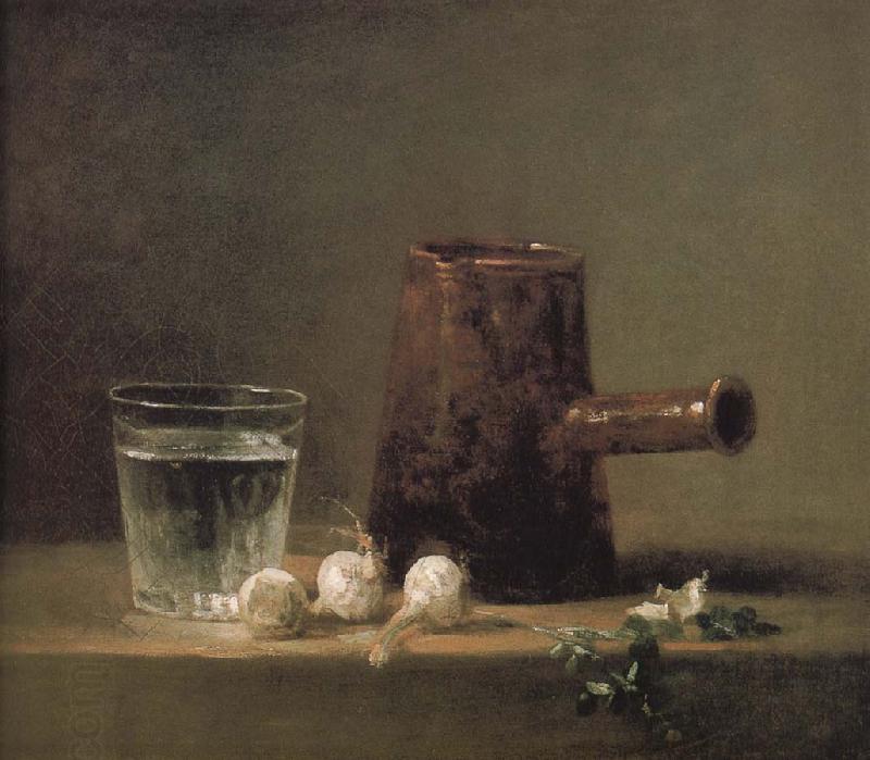 Jean Baptiste Simeon Chardin Water glass coffee pot China oil painting art